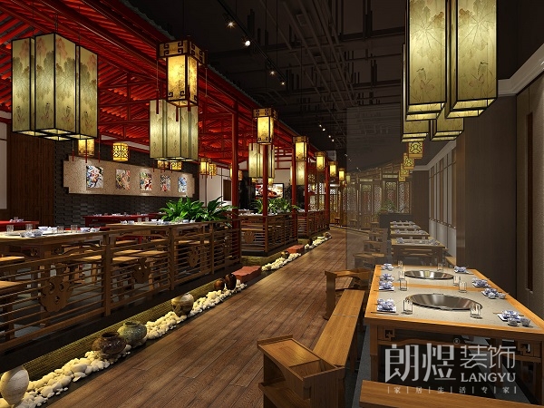 火锅店散座区设计效果图