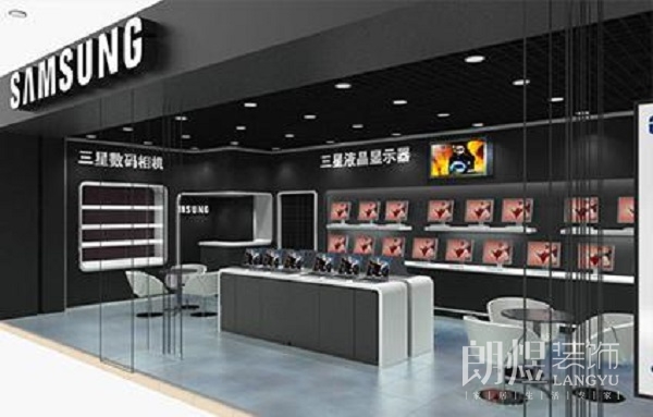 科技感手机店装修设计实景图