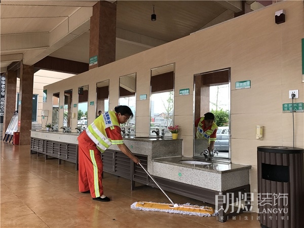 高速服务区卫生间妆洗区设计效果图