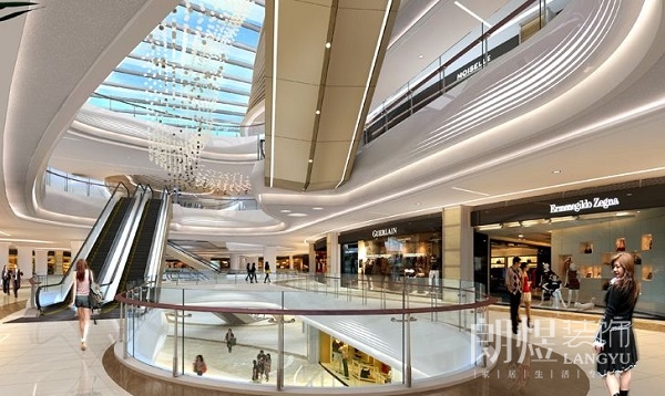 成都金牛万达购物中心内部结构装饰设计图片