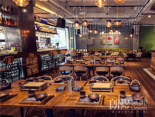 高档烧烤店面装修效果图