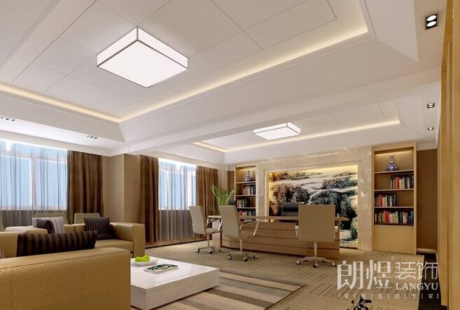 现代风格董事办公室装修效果图