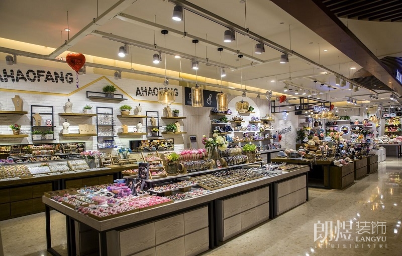 简美风格饰品店摆放设置装修图