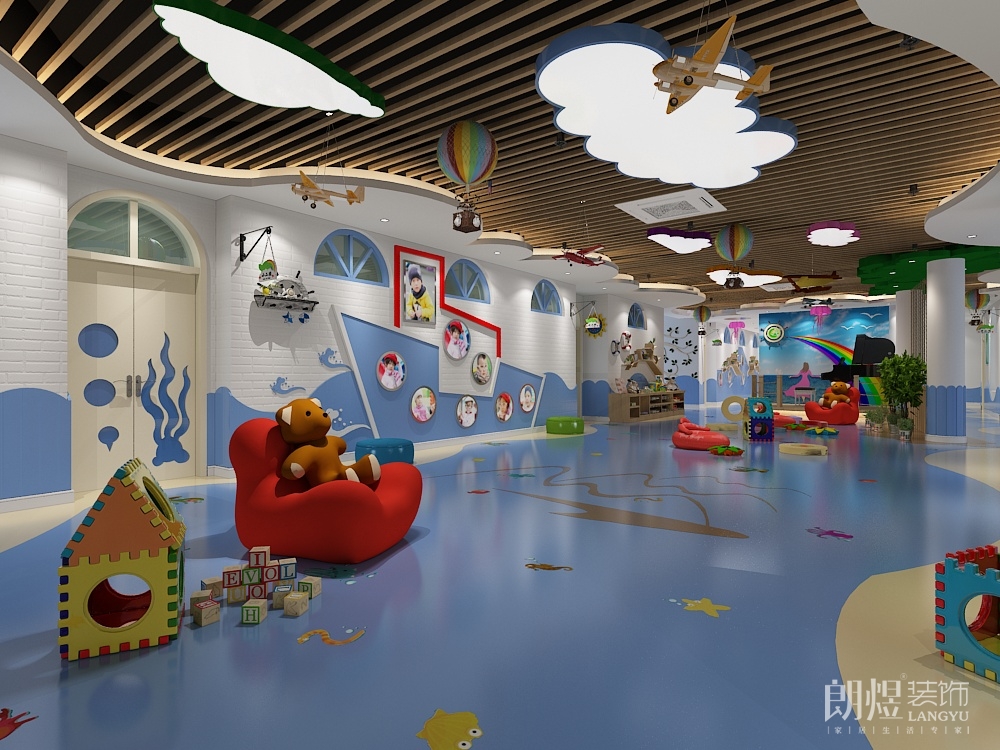 早教幼儿园培训中心娱乐区装修效果图