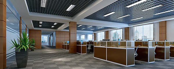 2020年办公室装修吊顶样式设计效果图赏析