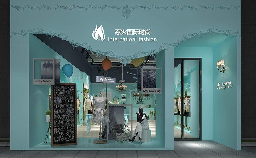 20平米品牌女装店铺装修效果图