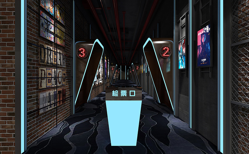 电影院检票口装修效果图