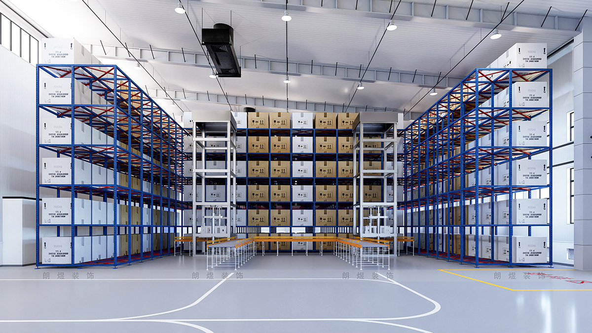 电商仓储中心钢结构厂房装修效果图