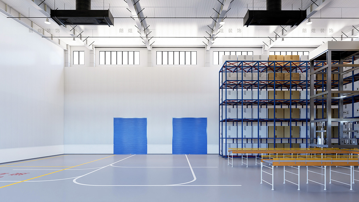 电商仓储中心钢结构厂房装修效果图