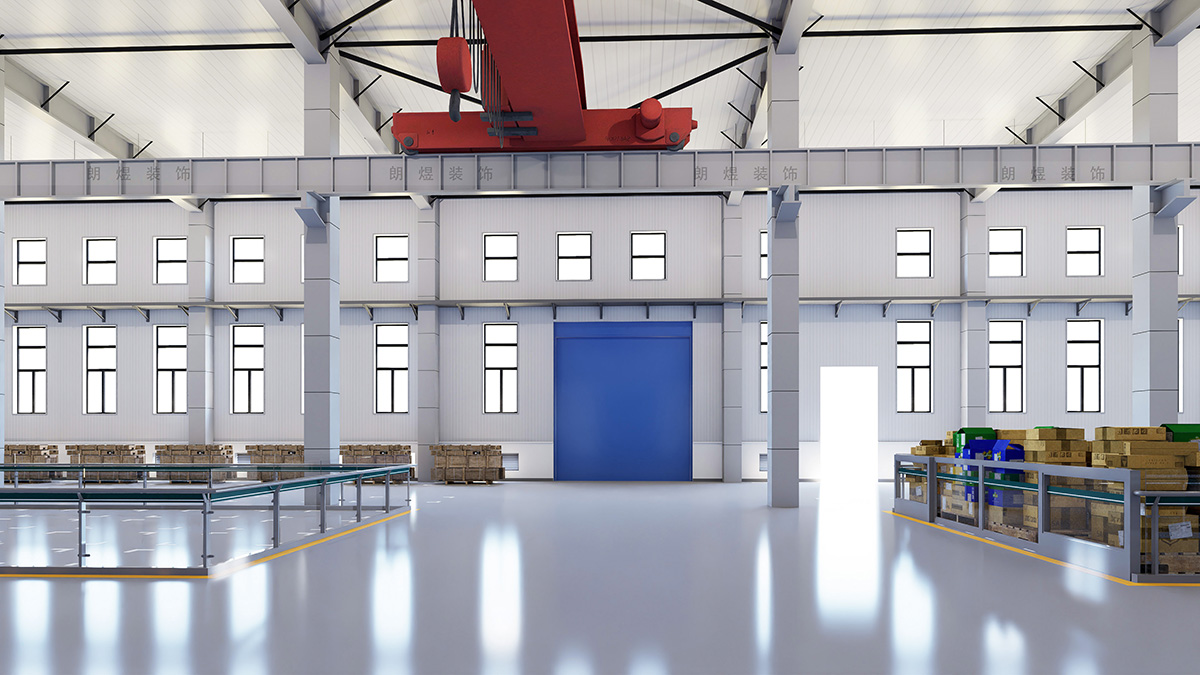 电商仓储中心钢结构厂房装修效果图