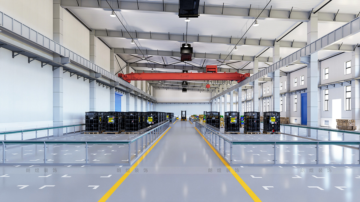 电商仓储中心钢结构厂房装修效果图