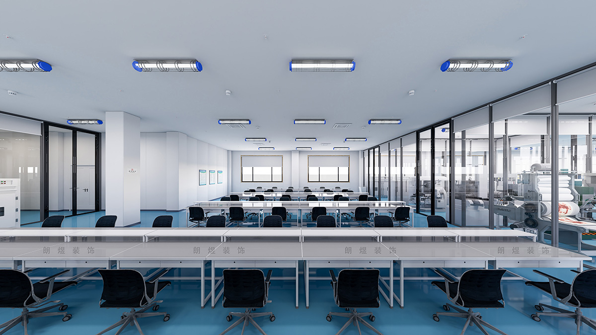 现代化工业制造办公厂房装修效果图