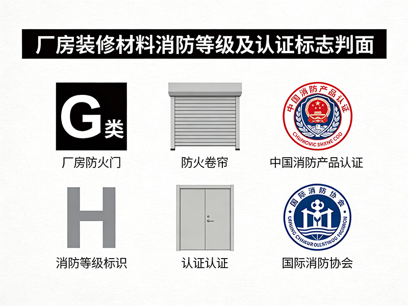 厂房装修材料消防等级及认证标志判定