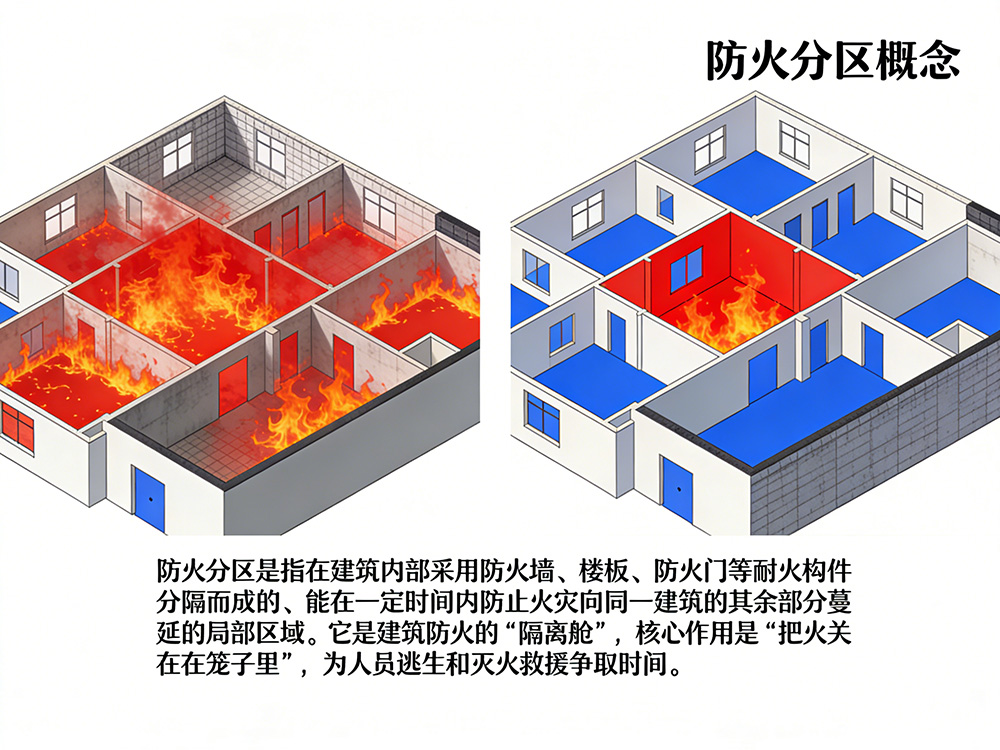 防火分区概念图