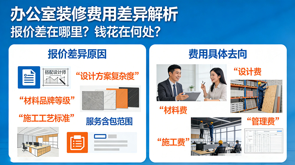 办公室装修预算一般包括哪些方面？——成都朗煜工装公司专业解读