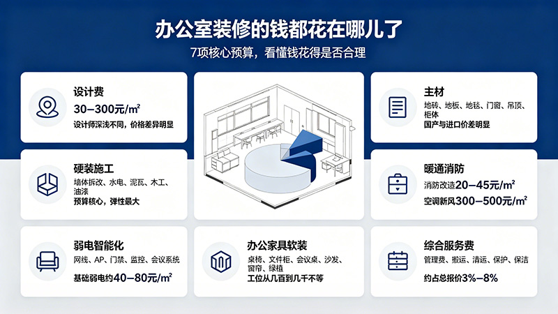 先把账算清楚:办公室装修的钱都花在哪儿了 先把账算清楚:办公室装修的钱都花在哪儿了