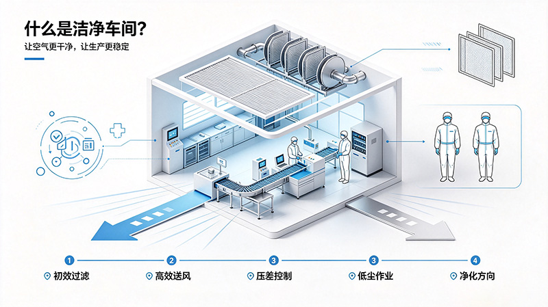 洁净车间运转原理示意图