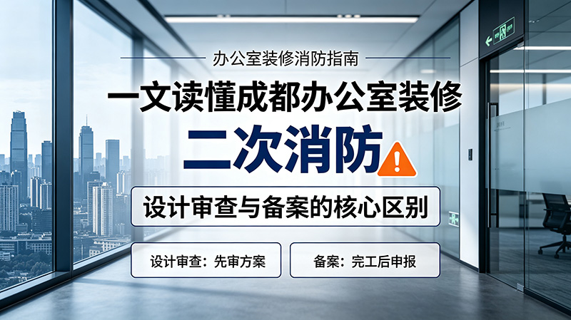 成都办公室装修“二次消防”审查与备案区别「法规依据版」